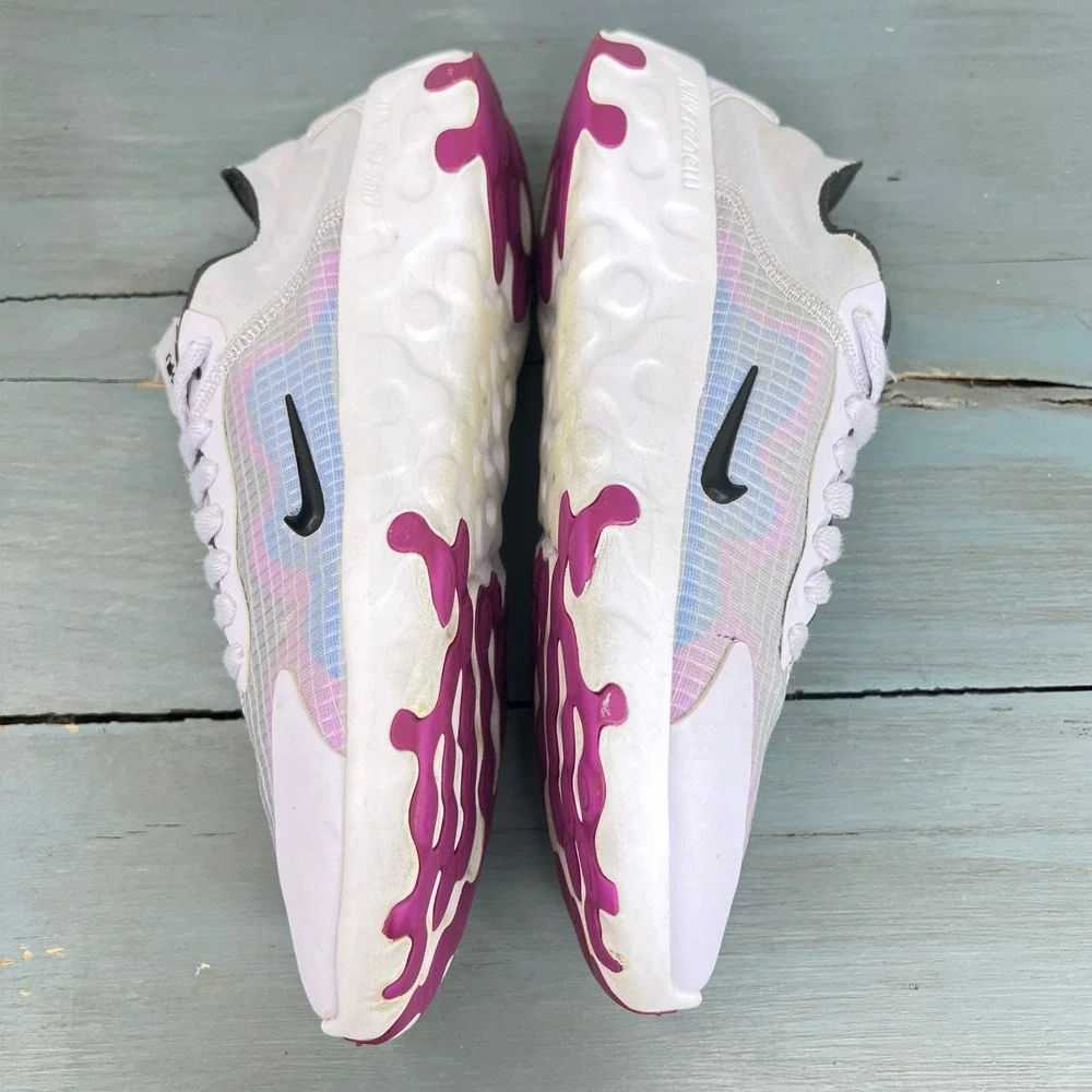 Nike Renew Element 55 White Black Psychic Purple BQ4152-500 Womens 8.5